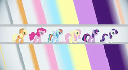 Size: 637x349 | Tagged: safe, applejack, fluttershy, pinkie pie, rainbow dash, rarity, twilight sparkle, pony, unicorn, g4, dork, pmv, unicorn twilight, youtube