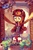 Size: 2299x3448 | Tagged: dead source, safe, artist:holivi, carrot top, golden harvest, bird, semi-anthro, g4, bipedal, clothes, cottagecore, female, flower, present, solo, window