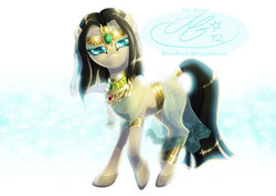 Size: 1024x724 | Tagged: safe, artist:mallemagic, oc, oc only, oc:chione, egyptian, egyptian pony, generic pony