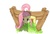 Size: 700x470 | Tagged: safe, artist:rigi, fluttershy, pegasus, pony, g4, blushing, bondage, bondage furniture, crying, female, floppy ears, looking up, mare, open mouth, pixiv, shadow, simple background, solo focus, stocks, white background