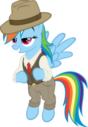 Size: 3895x5594 | Tagged: safe, artist:moongazeponies, rainbow dash, pegasus, pony, g4, clothes, female, mare, rainbow dash always dresses in style, simple background, solo, transparent background, vector