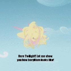 Size: 720x720 | Tagged: safe, edit, edited screencap, screencap, fluttershy, pony, g4, hurricane fluttershy, animated, beryllium, female, get down, solo, spinning, text