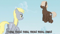 Size: 640x360 | Tagged: safe, derpy hooves, dumbbell, pegasus, pony, g4, animated, female, mare