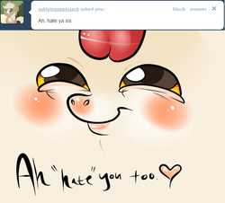 Size: 630x570 | Tagged: safe, apple bloom, ask appa blume, g4, ask, tumblr