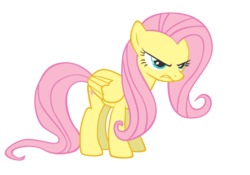 Size: 749x524 | Tagged: safe, artist:kuren247, fluttershy, g4, angry, simple background, transparent background, vector