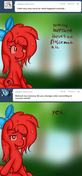 Size: 750x1602 | Tagged: safe, artist:freefraq, oc, oc only, oc:shiny slime, goo pony, original species, ask, comic, slime, tumblr