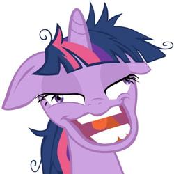 Size: 500x500 | Tagged: safe, artist:foxtail8000, twilight sparkle, pony, faic, female, nightmare fuel, reaction image, solo, twilight snapple