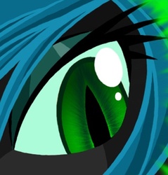 Size: 344x360 | Tagged: safe, artist:texasuberalles, queen chrysalis, changeling, changeling queen, g4, close-up, extreme close-up, eye, female, solo