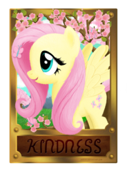 Size: 1500x2038 | Tagged: safe, artist:nimaru, fluttershy, butterfly, pegasus, pony, g4, female, flower, grass, mare, mountain, open mouth, sky, smiling, solo, spread wings, text, wings