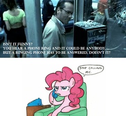 Size: 600x550 | Tagged: safe, pinkie pie, g4, exploitable meme, meme, phone, phone booth, phone meme