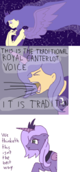 Size: 700x1500 | Tagged: safe, artist:desjin, princess luna, human, g4, horn, horned humanization, humanized, traditional royal canterlot voice