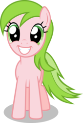 Size: 1024x1502 | Tagged: safe, artist:mandydax, red gala, earth pony, pony, g4, apple family member, background pony, female, looking at you, mare, simple background, smiling at you, solo, transparent background, vector