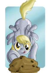 Size: 2472x3484 | Tagged: safe, artist:gatitonyaa, derpy hooves, pegasus, pony, g4, female, mare, solo