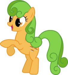 Size: 1600x1755 | Tagged: safe, artist:atmospark, perfect pie, earth pony, pony, g4, apple family member, background pony, female, mare, open mouth, rearing, simple background, solo, transparent background, vector