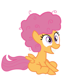 Size: 1024x1200 | Tagged: safe, artist:antpie94, scootaloo, g4, afro, alternate hairstyle