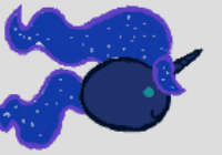 Size: 200x140 | Tagged: safe, artist:cynic, princess luna, g4, blob, cute, female, flockdraw, moe, solo