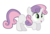 Size: 4000x2696 | Tagged: safe, artist:m99moron, sweetie belle, pony, unicorn, g4, crouching, cute, diasweetes, excited, female, filly, pounce, simple background, solo, transparent background, vector