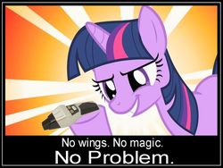 Size: 640x480 | Tagged: safe, discord, twilight sparkle, g4, phaser, q, star trek