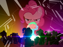 Size: 454x340 | Tagged: safe, pinkie pie, g4, too many pinkie pies, fourth wall, fun fun fun, xk-class end-of-the-world scenario