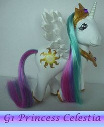 Size: 1500x1823 | Tagged: safe, artist:berrymouse, princess celestia, g1, g4, customized toy, g4 to g1, generation leap, irl, photo, toy