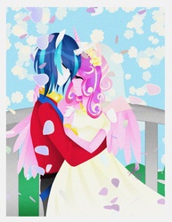 Size: 926x1200 | Tagged: safe, artist:athe-nya, princess cadance, shining armor, human, g4, female, humanized, male, ship:shiningcadance, shipping, straight, wedding