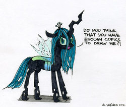 Size: 500x424 | Tagged: safe, artist:el-yeguero, queen chrysalis, g4, fourth wall