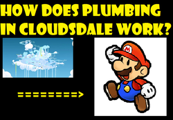 Size: 724x504 | Tagged: safe, g4, cloudsdale, male, mario, meme, paper mario, super mario, yellow words