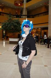 Size: 639x960 | Tagged: safe, artist:norikat, dj pon-3, vinyl scratch, human, g4, cosplay, irl, irl human, photo