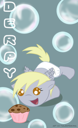 Size: 400x655 | Tagged: safe, artist:doublerainbowfilly, derpy hooves, pony, g4, baby, baby pony, muffin