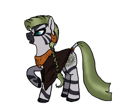 Size: 900x780 | Tagged: dead source, safe, artist:enigmaticfrustration, zecora, pony, zebra, g4, clothes, earring, shawl