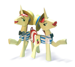 Size: 1069x948 | Tagged: safe, artist:kna, flam, flim, pony, unicorn, g4, brothers, flim flam brothers, male, papercraft, photo, siblings, stallion