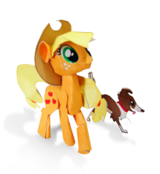 Size: 1162x1263 | Tagged: safe, artist:kna, applejack, earth pony, pony, g4, papercraft, photo