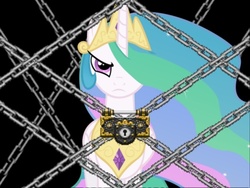 Size: 800x600 | Tagged: safe, princess celestia, pony, g4, ace attorney, female, psyche locks, solo