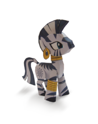 Size: 1128x1424 | Tagged: safe, artist:kna, zecora, zebra, g4, papercraft, photo