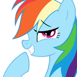 Size: 1024x1024 | Tagged: safe, artist:trolluna, rainbow dash, g4, profile, simple background, transparent background, vector