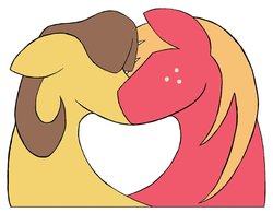 Size: 900x701 | Tagged: safe, artist:stileelits, big macintosh, caramel, earth pony, pony, g4, gay, male, ship:caramac, shipping, stallion