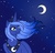 Size: 600x578 | Tagged: safe, artist:stellarina, princess luna, pony, g4, crescent moon, female, moon, night, s1 luna, solo