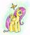 Size: 428x500 | Tagged: safe, artist:stellarina, fluttershy, butterfly, pegasus, pony, g4, female, mare, solo