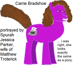 Size: 628x565 | Tagged: safe, artist:fineartobserver, carrie bradshaw, ms paint, parody, ponified, sex and the city