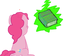 Size: 640x480 | Tagged: safe, artist:mariorulez14, pinkie pie, earth pony, pony, g4, book, colonel sassacre's daunting text, female, homestuck, mare, simple background, solo, white background