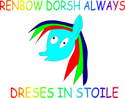 Size: 5076x3963 | Tagged: safe, artist:tandyman100, rainbow dash, g4, 1000 hours in inkscape, rainbow dash always dresses in style, simple background, transparent background, vector, wat