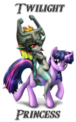 Size: 3298x5300 | Tagged: dead source, safe, artist:buttercupsaiyan, twilight sparkle, g4, midna, pun, simple background, the legend of zelda, the legend of zelda: twilight princess, transparent background