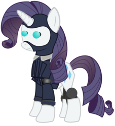 Size: 900x990 | Tagged: safe, artist:avastindy, rarity, robot, g4, mann vs machine, mare vs machine, simple background, solo, spy, spy (tf2), team fortress 2, transparent background