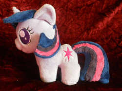 Size: 819x613 | Tagged: safe, artist:the-shadow-kitty, twilight sparkle, pony, g4, chibi, irl, photo, plushie, solo