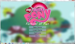 Size: 1024x595 | Tagged: safe, g4, festival of fun, game, my little pony logo