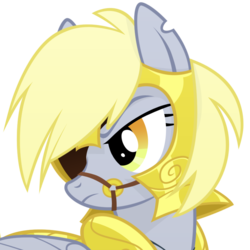 Size: 800x800 | Tagged: safe, artist:equestria-prevails, derpy hooves, pegasus, pony, g4, eyepatch, female, general derpy, mare, simple background, transparent background