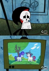 Size: 478x691 | Tagged: safe, cartoon network, grim, my troubled pony, parody, the grim adventures of billy and mandy