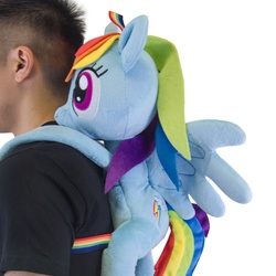 Size: 1000x1000 | Tagged: dead source, safe, rainbow dash, human, g4, backpack, irl, photo, welovefine