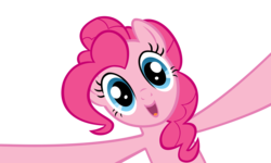 Size: 4000x2394 | Tagged: safe, artist:orschmann, pinkie pie, earth pony, pony, g4, female, hug, simple background, solo, transparent background, vector