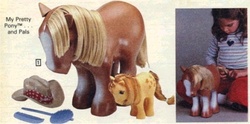 Size: 432x214 | Tagged: safe, butterscotch (g1), retro leap, pony, my pretty pony, official, irl, photo, toy